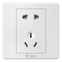 公牛(BULL) 开关插座 G07系列 10A五孔插座 86型面板G07Z223 白色 暗装