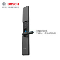 博世(BOSCH)指纹锁 智能锁家用防盗门密码磁卡锁 自动滑盖智能门锁 ID80墨岩灰