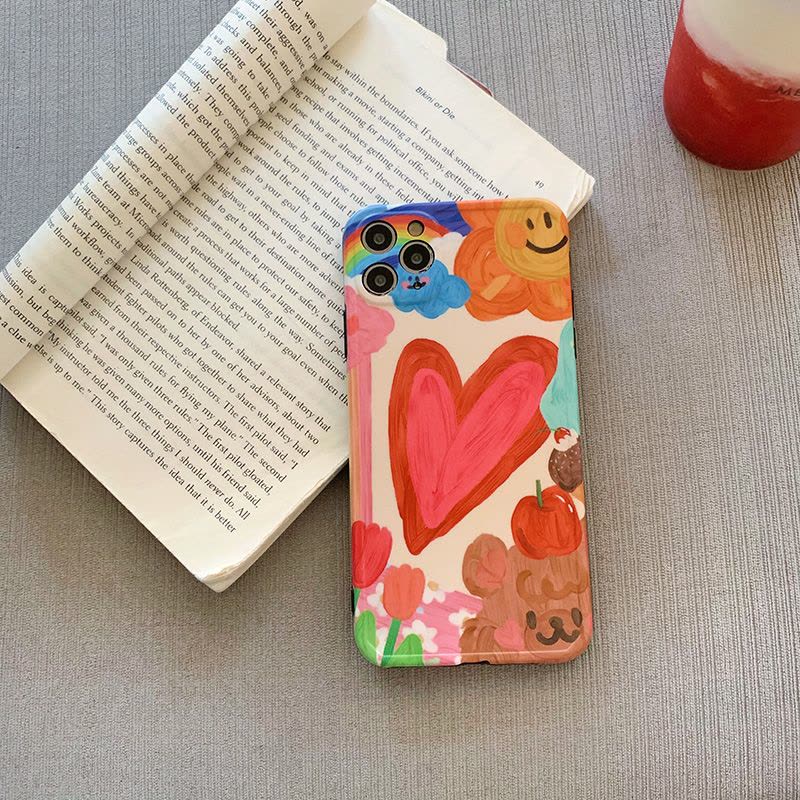 卡通油画华为p40pro手机壳p30pro可爱mate30pro花朵华为p40硅胶华为p30全包华为nova5pro软壳图片