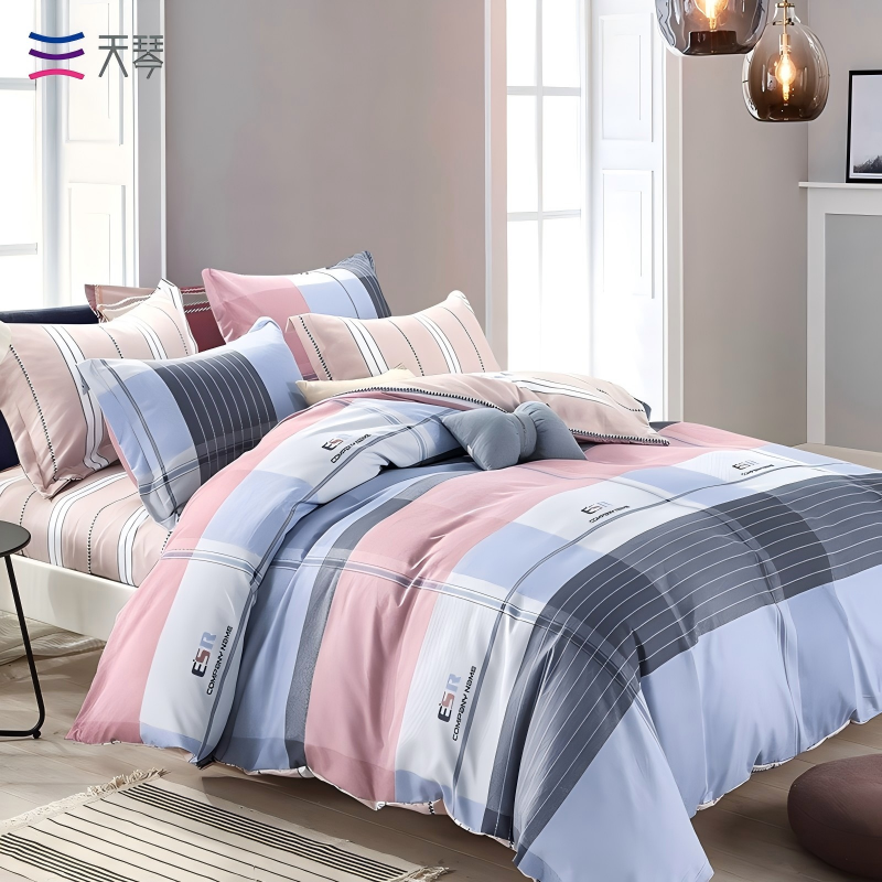 天琴时尚名义-柔丝棉四件套TQ-T129床单230*250cm被罩200*230cm枕套48*74cm*2(单位:套)