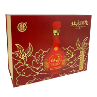 【酒厂自营】国花杜康红瓷酒 500ml*2礼盒装白酒自饮宴会送礼赠礼品袋 50度纯粮酿造浓香型白酒送礼酒自饮酒