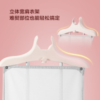 松下挂烫机NI-GWG046 手持家用蒸汽熨斗 双杆挂式烫衣架烫衣服 大水箱多档调节快速出汽 象牙白