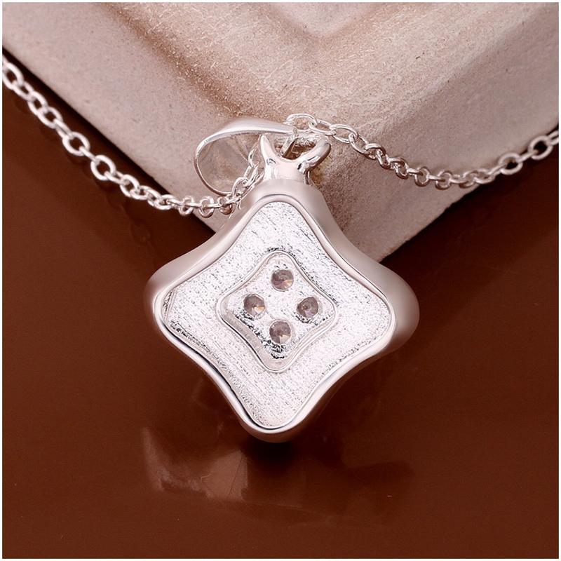 N606 Women Silver Necklace 镀925纯银女项链日韩版锁骨链潮人送女朋友七夕情人节礼物