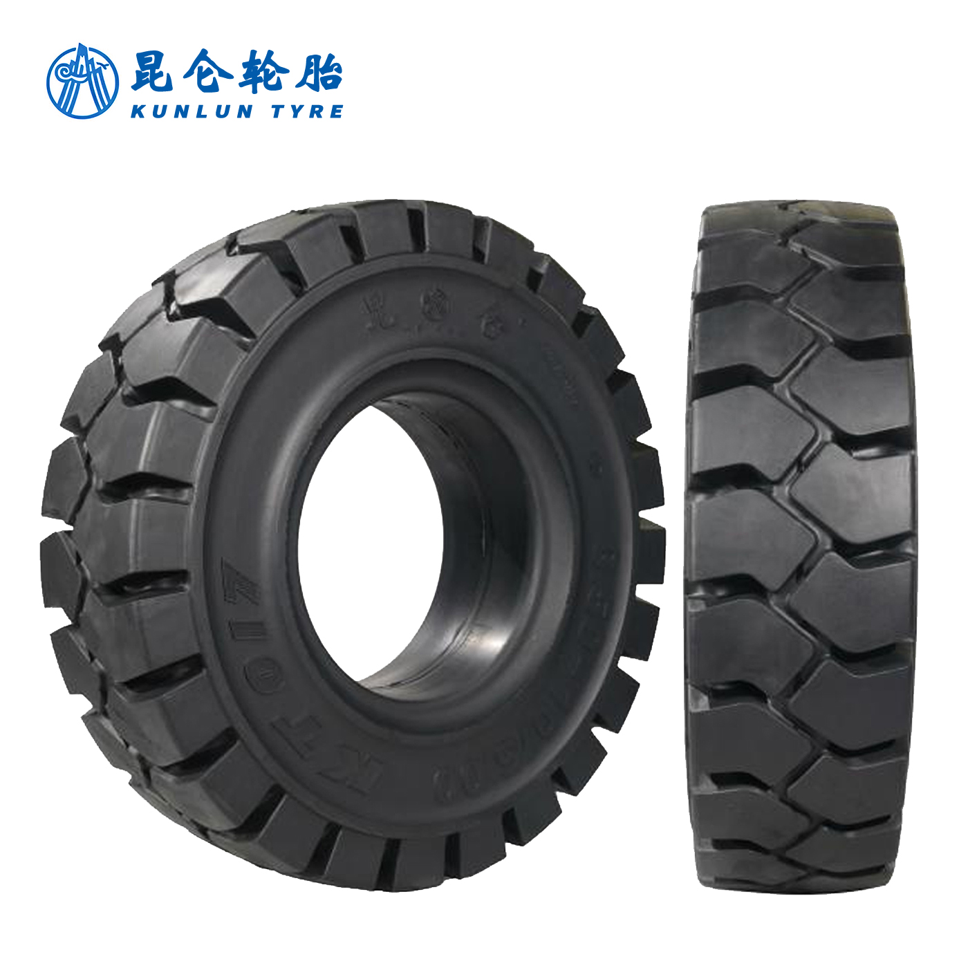 昆仑 叉车轮胎 18×7-8/4.33R-KT017 实心轮胎 条高清大图
