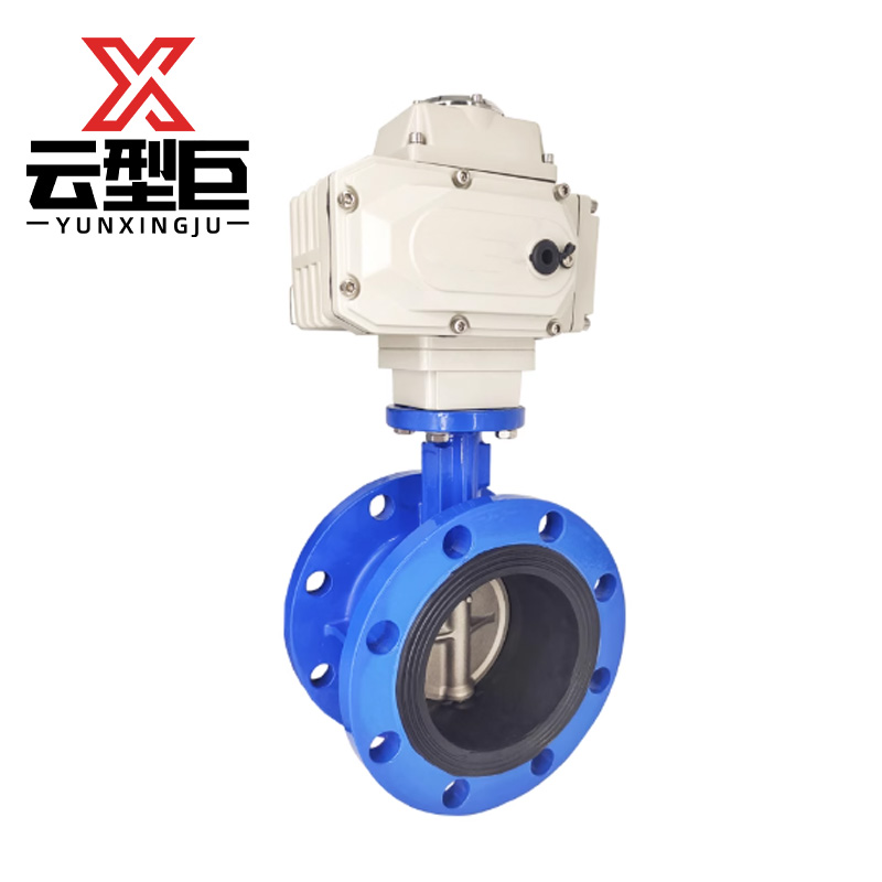 云型巨 电动法兰蝶阀 D941X-16/DN40 个高清大图