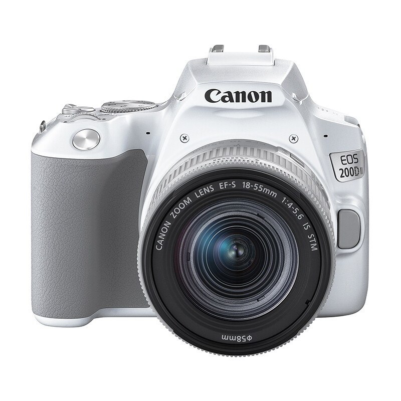 佳能(CANON)200d2代 200D II(18-55mm) 入门级单反相机200d2代vlog家用迷你照相机 白色高清大图