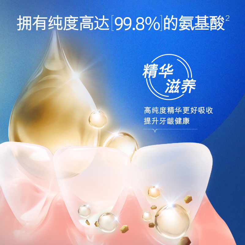高露洁高纯度氨基酸奇绩修护护理牙膏防蛀含氟护龈2支高清大图
