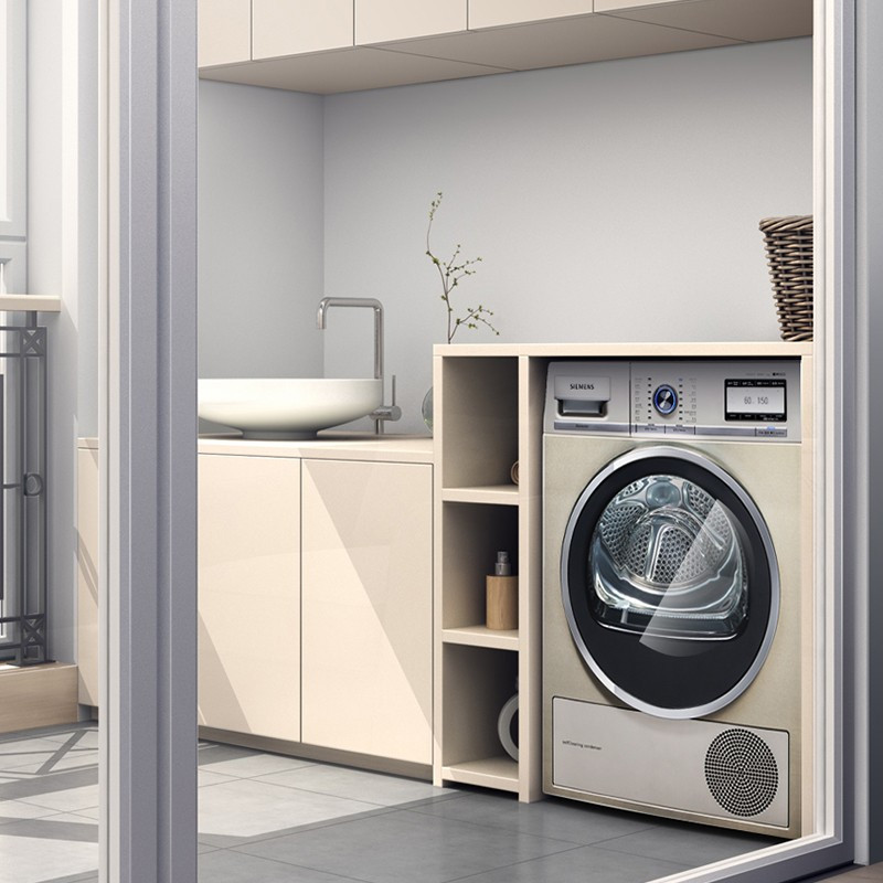 西门子(SIEMENS) WT47Y7691W 9公斤干衣机烘干机 液晶触摸 热泵烘干 原装进口高清大图