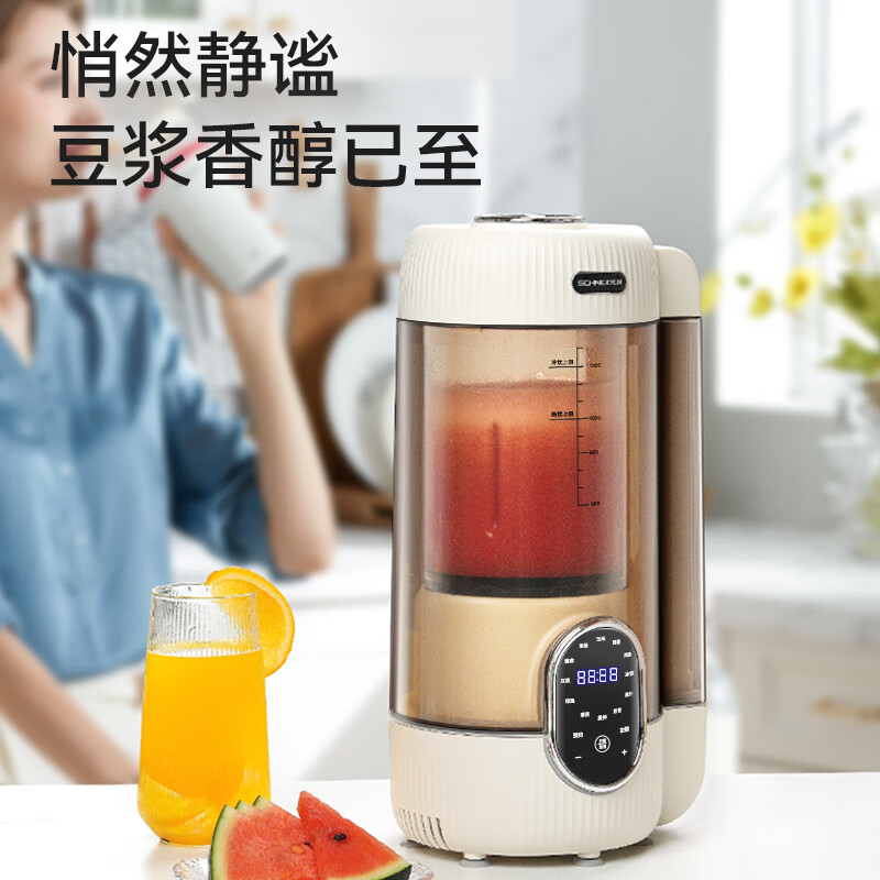 施耐德 家庭多功能免过滤不粘涂层智能预约破壁机 1.65L SWK-XPL02高清大图