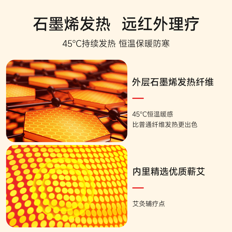 石墨烯发热护膝盖保暖老寒腿男女士关节老人秋冬专用医用防寒护套高清大图