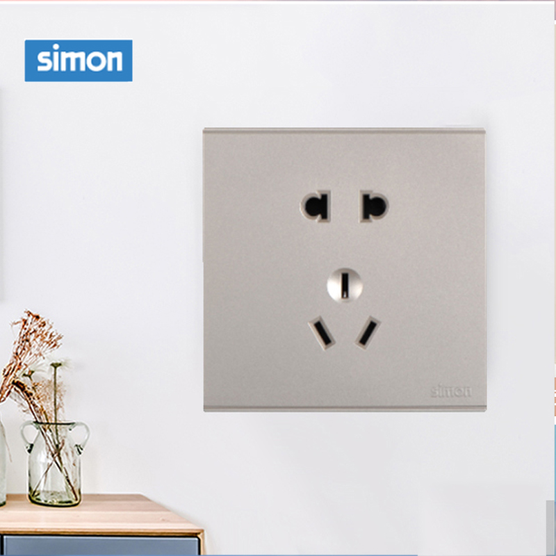西蒙(simon) E6 插座开关插板86型开关插座面板 五孔插座高清大图