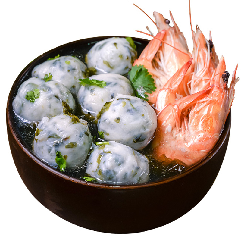 [拍2份发6斤]千渔旺紫菜马鲛鱼丸 手工制作速冻丸子肉类丸鱼丸 烧烤关东煮小吃麻辣烫海鲜火锅食材鱼丸 1500g