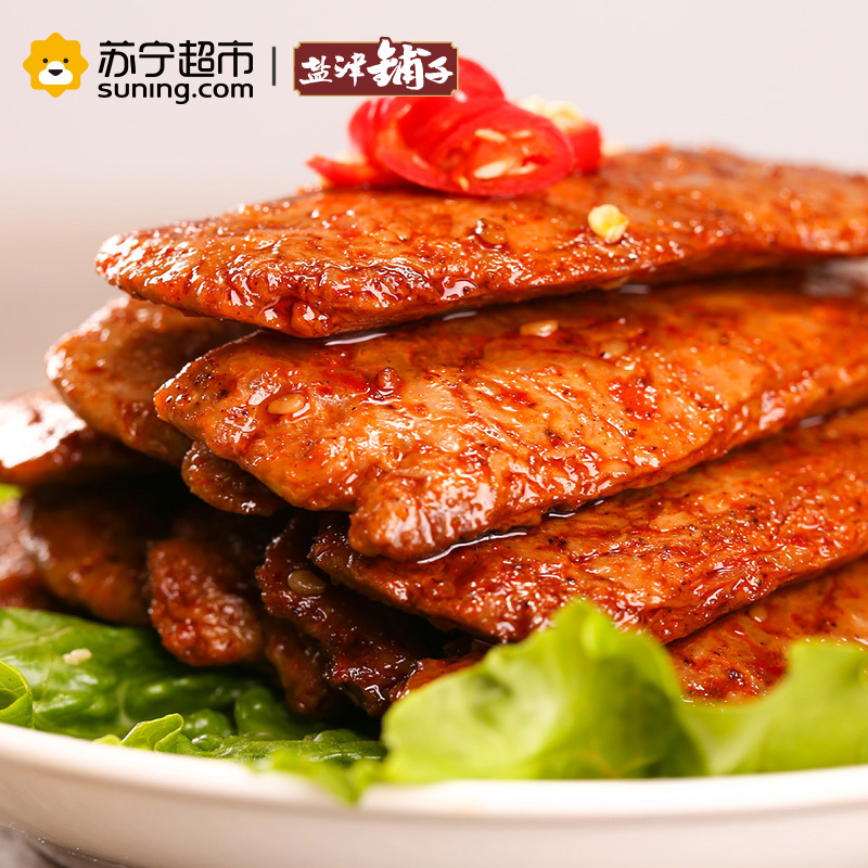 盐津铺子 休闲零食 素肉素食豆干豆皮辣条手撕素肉香辣味 200g
