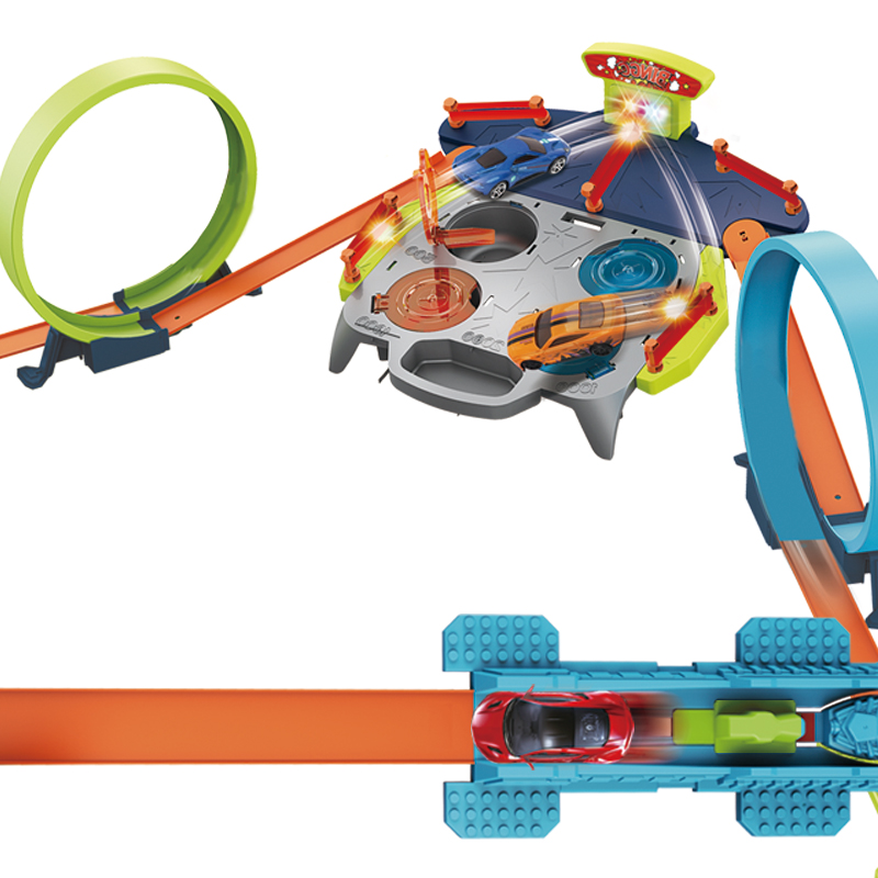 婴侍卫 儿童炫酷合金弹射轨道车 JJ.125 颜色随机搭配高清大图