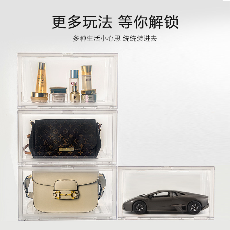 爱丽思鞋盒收纳盒透明塑料鞋盒防潮整理箱鞋柜宿舍神器6个装
