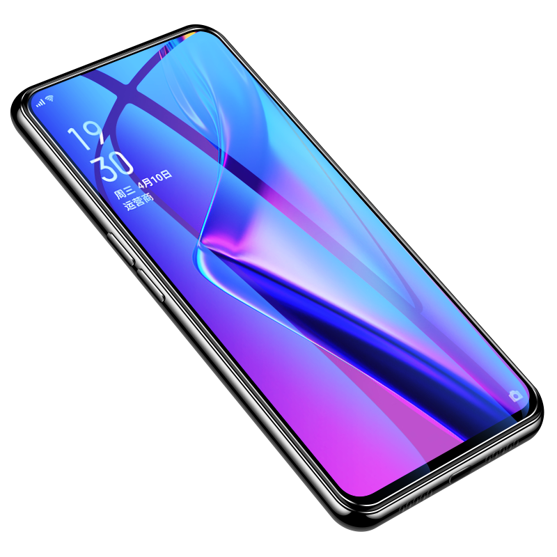 oppok3钢化膜oppok1手机oppok5全屏覆盖opopk1原装蓝光0pp0k3全包刚化玻璃opk防摔0po无白边
