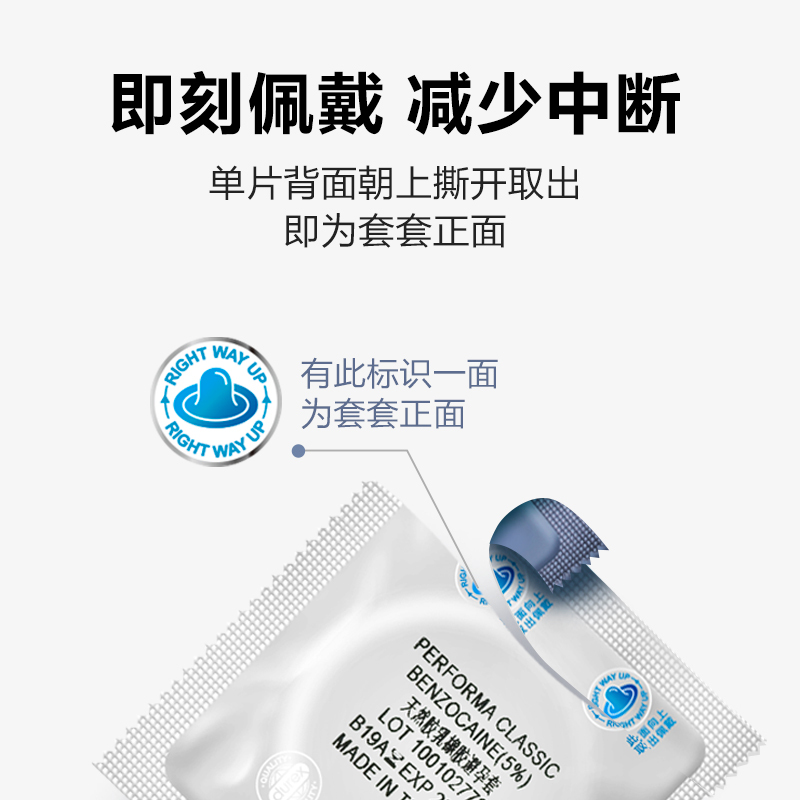 杜蕾斯(Durex) 避孕套 凸点螺纹持久装 12只装 延时标准款安全套套 男用 成人情趣计生性用品