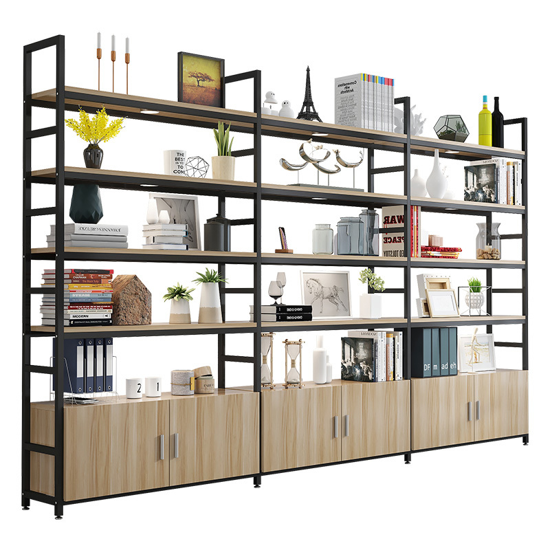 北欧网红置物柜ciaa落地书架茶叶展示柜化妆品架多层办公室多功能货架