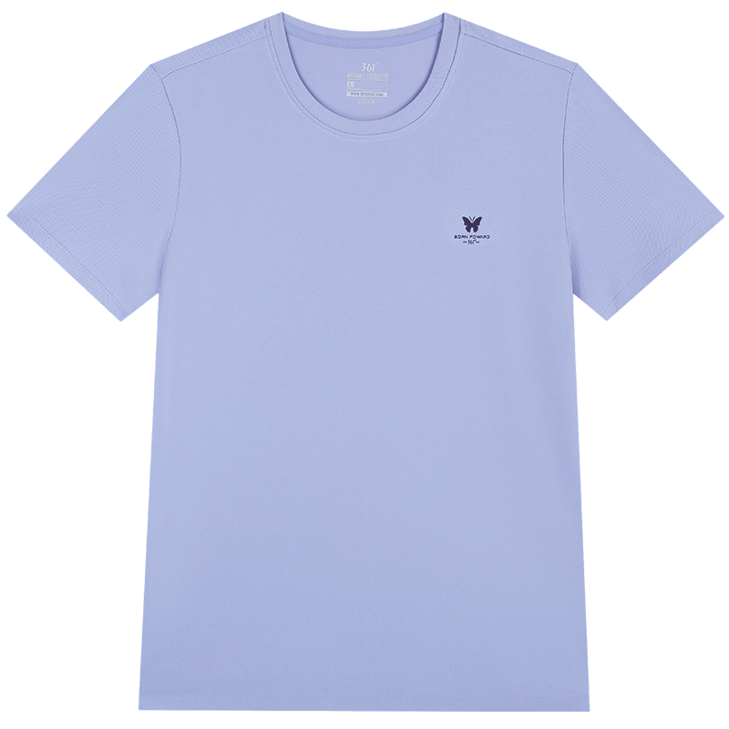 361°运动t恤女款夏季透气速干衣半袖短T女士瑜伽健身跑步短袖662524119V 苏菲紫 S