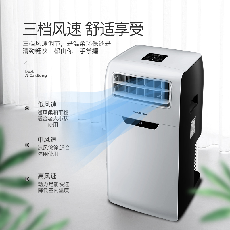 志高(CHIGO)移动空调KY-ZR36D移动空调冷暖两用大1.5匹免安装家用客厅一体机高清大图