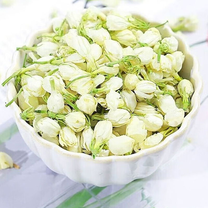 蒲臻善茉莉花茶采摘鲜嫩花材窨制而成鲜爽回甘日常冲泡适口宜人50g高清大图
