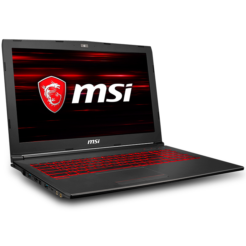 微星(MSI)GV62-099 15.6英寸游戏本学生笔记本电脑(i5-8300H 8GB 128GB+1TB GTX1050 4GB 赛睿红色背光键盘)