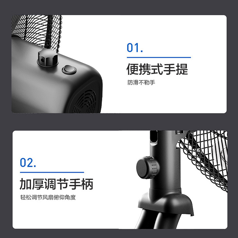 艾美特(Airmate)台式趴地扇工业风扇强力趴地风扇大风量18吋商用地扇台地扇大功率工程扇坐地落地电风扇FP4529A