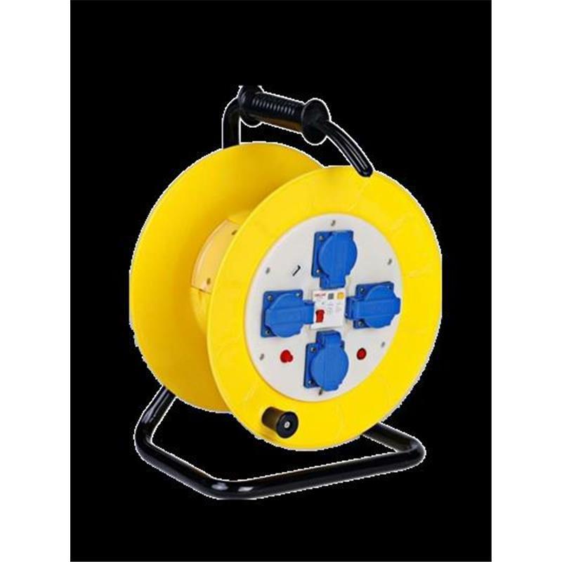 德诚手提式空盘无漏保电线电缆绕线盘线缆盘电缆盘卷盘线滚子插座带线