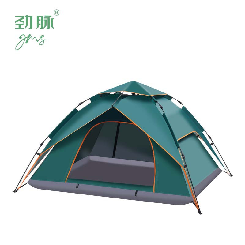 劲脉 折叠帐篷 墨绿色-220*160*125CM 顶高清大图