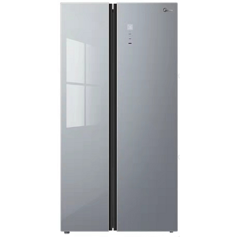 美的冰箱bcd553wkgpm榭湖银视频