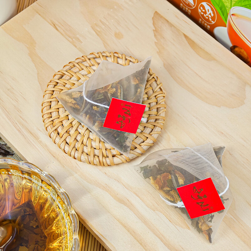 知福陈皮白茶组合袋泡茶独立三角包好山陈皮白茶高清大图