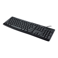 罗技（Logitech）K200 键盘 有线键盘 办公键盘 全尺寸 黑色