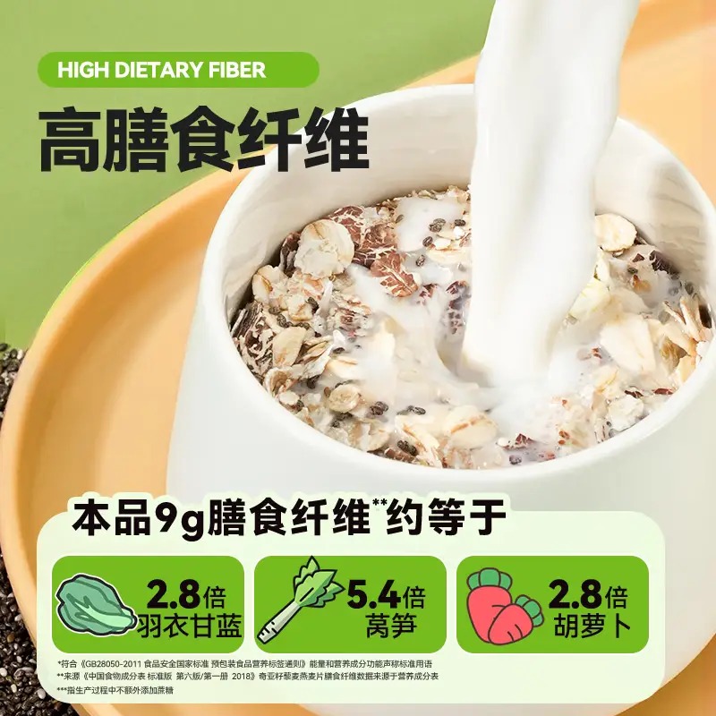 穗格氏 奇亚籽藜麦燕麦片1000g/罐高清大图