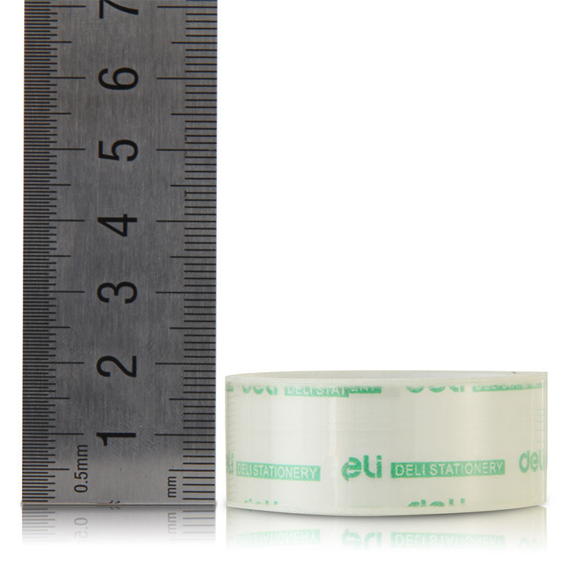 得力(deli)DY 30061透明手工胶带 18mm 8个/卷