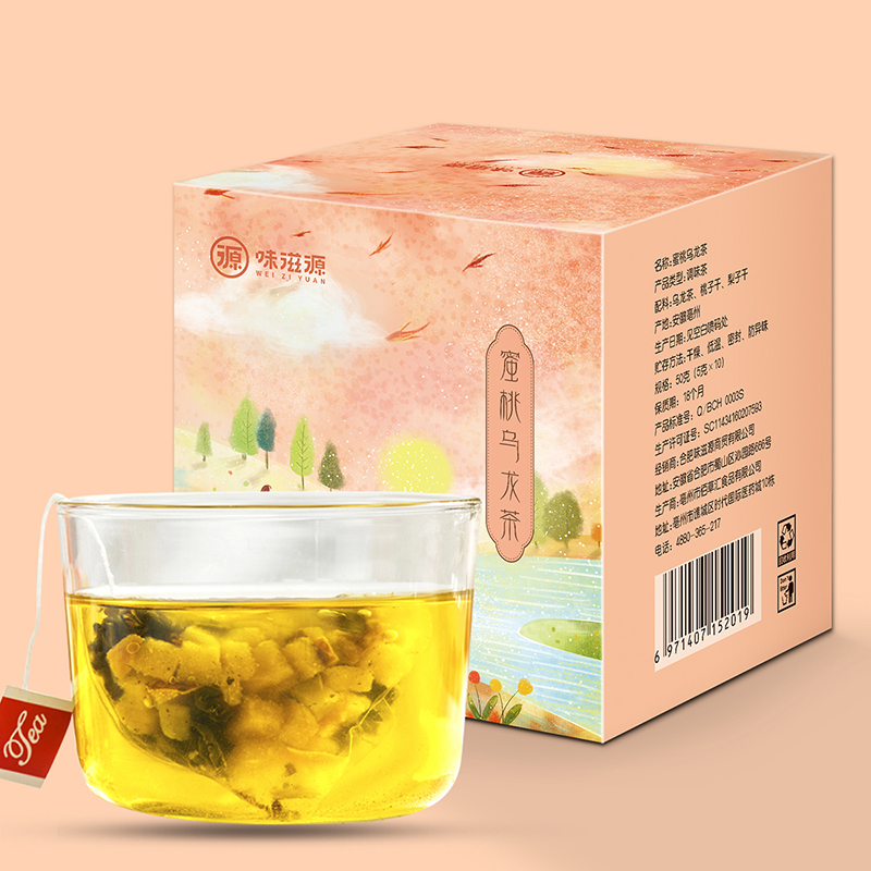 甜饵蜜桃乌龙茶50g（10袋）花茶包水果茶花果茶花茶小袋装综合果茶果蜜桃味果茶三角包 茶饮料