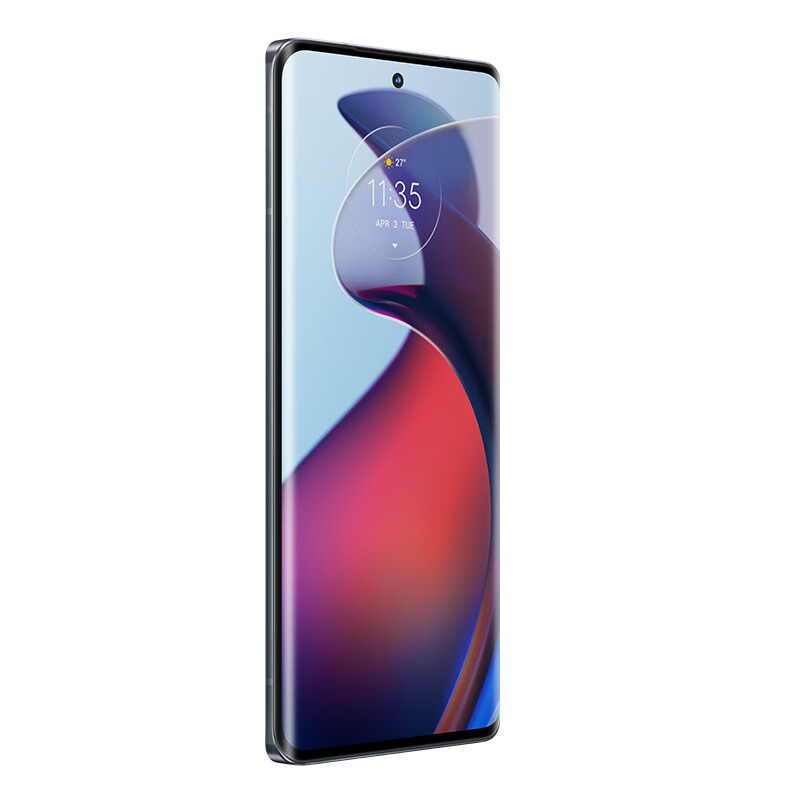 摩托罗拉moto S30 Pro 黄金曲面超感屏 5000万像素超大底 骁龙888+ 68W闪充 5G手机 12GB+256GB 月夜黑