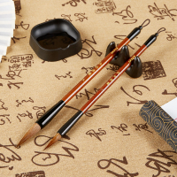 宝克(BAOKE)2S007 2S008 狼毫毛笔书法练字笔学生绘画毛笔套装 毛笔/墨水/笔搁/字帖/砚台/水写布/字帖