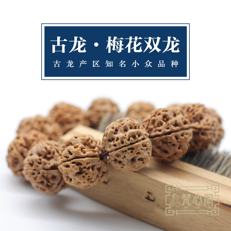 [梵心阁]古龙梅花双龙 蜂窝双龙高端5瓣尼泊尔大金刚菩提飞碟矮桩爆肉