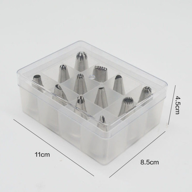 纳丽雅 Naliya 厨房小工具裱花袋100个装中小号曲奇蛋糕奶油挤花嘴袋纳丽雅烘焙工具12头裱花嘴 价格图片品牌报价 苏宁易购黎卫士厨具专营店