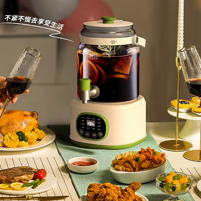 利仁养生壶2.8L煮茶壶玻璃自带水龙头大容量多功能SH-D2855高清大图