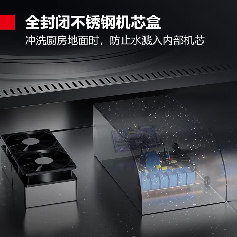 德玛仕商用电磁炉大锅灶食堂电磁灶台 MC-DXC1515-01 大小炒丨15+15KW丨70cm锅径 201不锈钢高清大图