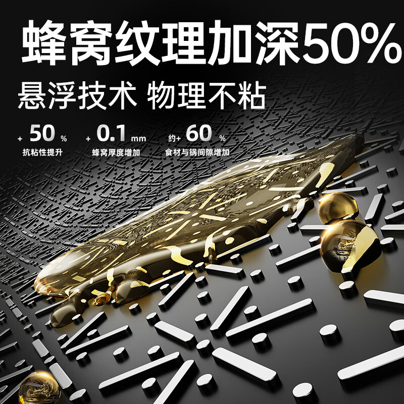 炊大皇彩金蜂窝304不锈钢炒锅30cm 2.32kg CG30CJ高清大图