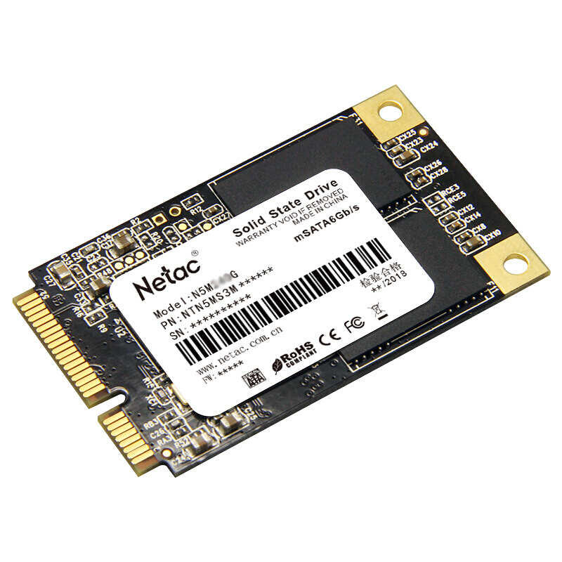 朗科(Netac)N5M迅猛固态硬盘60G(MSATA)