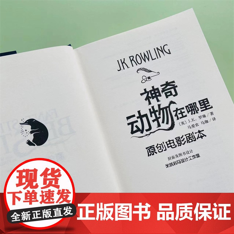神奇动物在哪里原创电影剧本JK罗琳著马爱农马珈译哈利波特系列华纳电影电影剧本哈利波特前传中文版高清大图