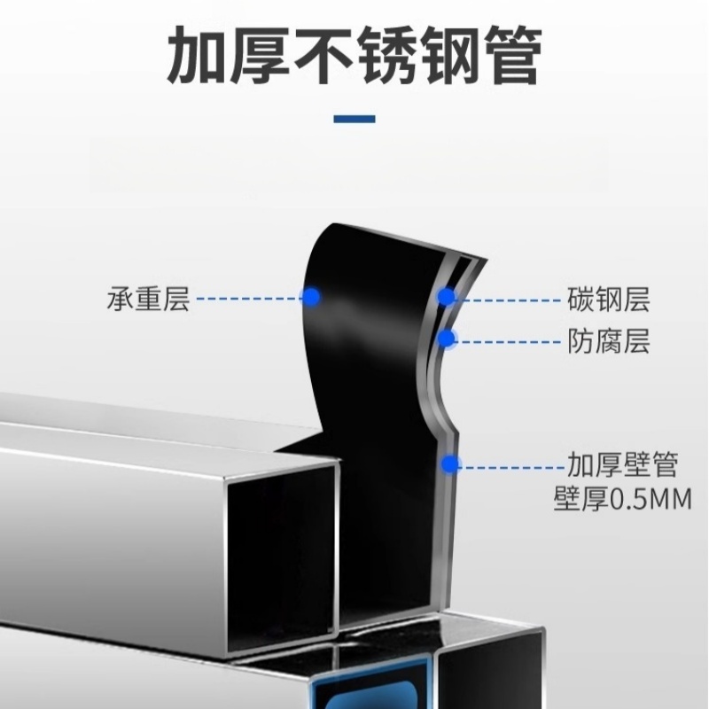 铭思达不锈钢置物架高清大图