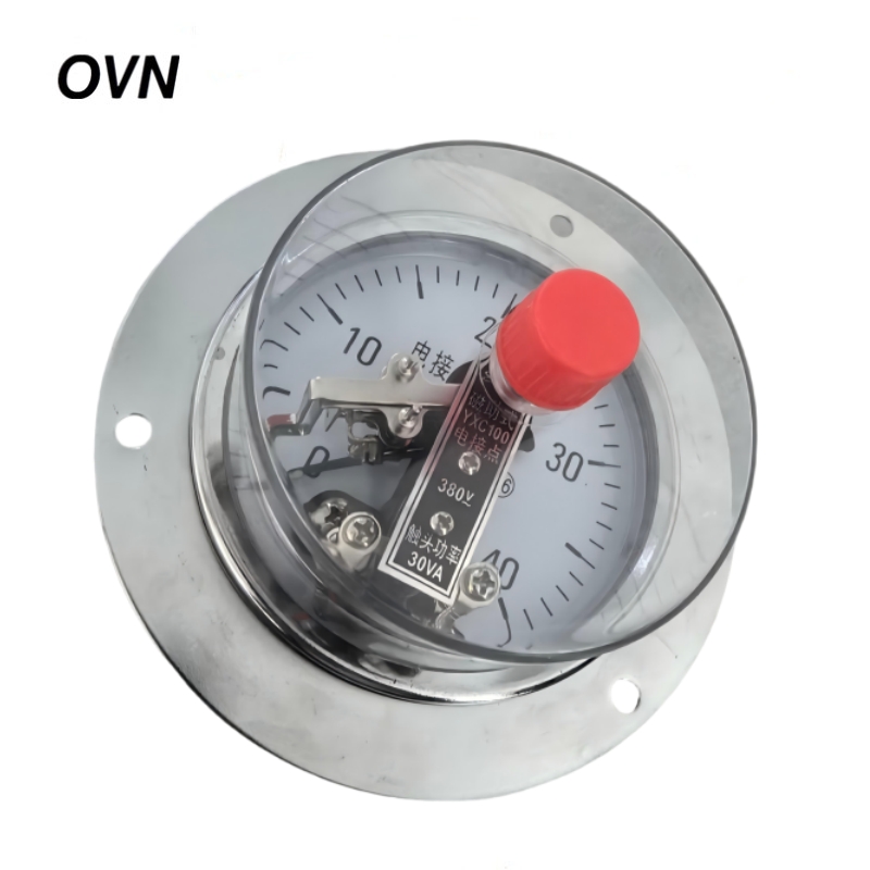 OVN 电接点压力表 YX-100轴向带边 块高清大图