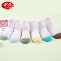 浪莎女童袜子纯棉秋季薄款公主宝宝袜春冬季透气网眼中筒儿童袜子 10-12CM（建议0-6个月宝宝） 撞色头跟款