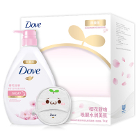 多芬(Dove)沐浴露 樱花甜香 滋养美肤 沐浴乳1KG盒装定制版[联合利华]
