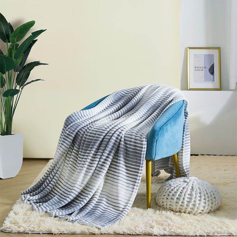 红豆家纺(HOdoHome)简格亲肤毯毛毯150×200cm图片