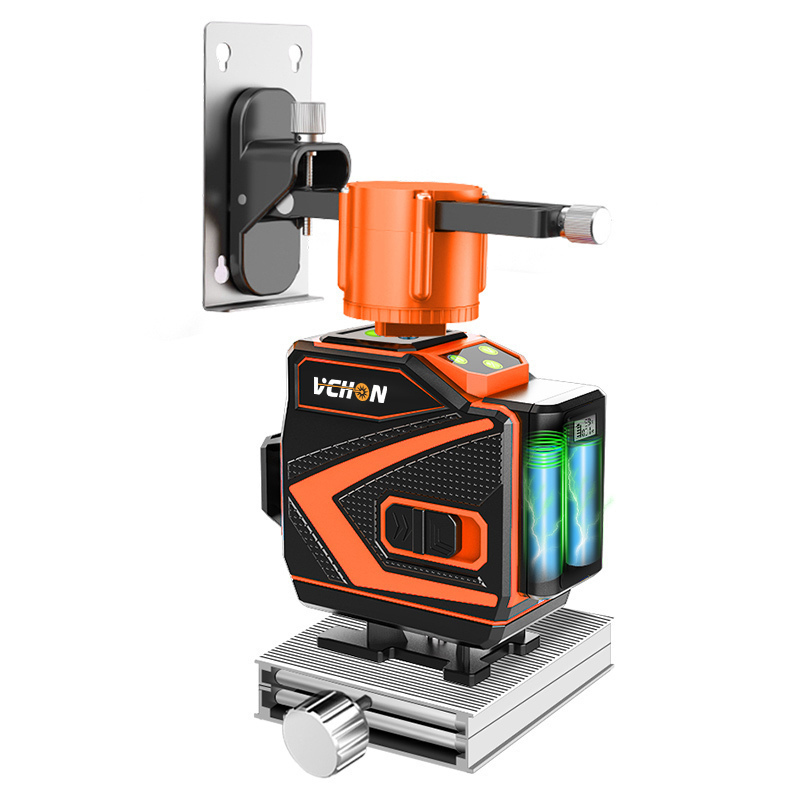 vchon水平仪绿光高精度红外线强光细线12线激光平水仪蓝光贴墙仪贴地